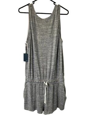 Wilfred Heather Gray Sleeveless Drawstring Romper